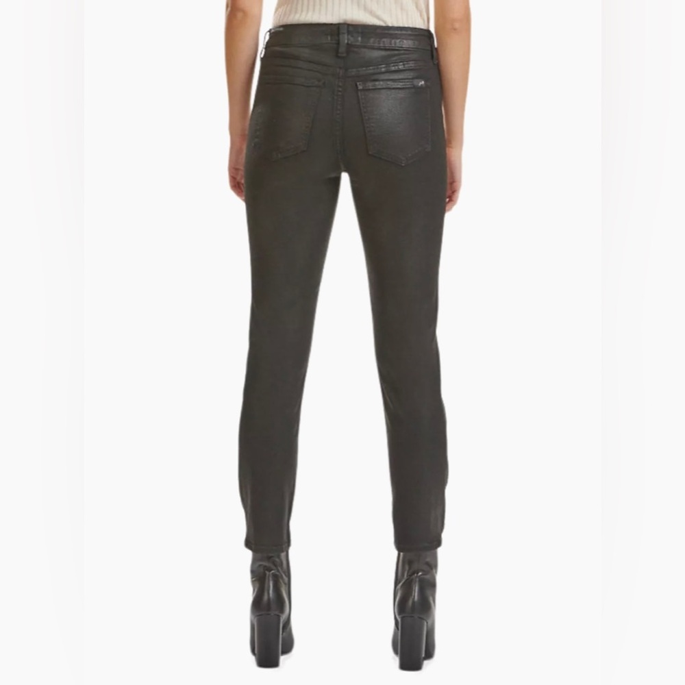 Jen7 by 7 For All Mankind Mid-Rise Stretch Coated Straight Ankle Women’s Size 16 - Picture 4 of 13